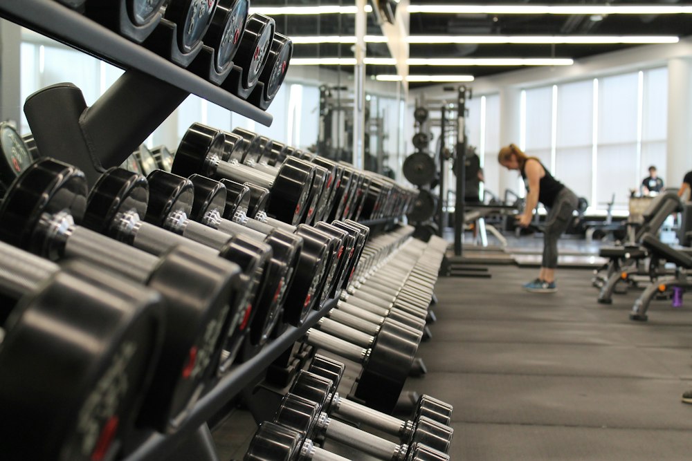 Gym stairs and training space